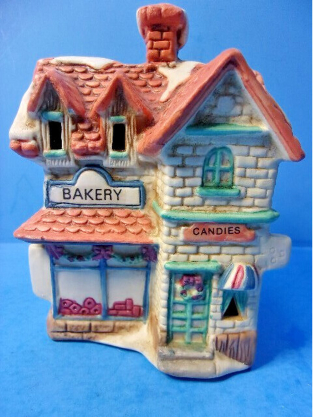 Vintage LR Wangs Brinns Bakery Holiday Christmas Village Building with Light